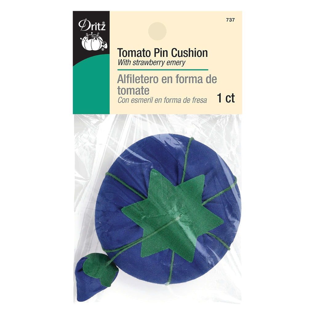 Dritz Tomato Pin Cushion in Bright Blue