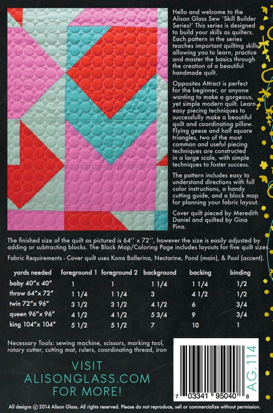 Opposites Attract Quilt Pattern – Saltwater Fabrics